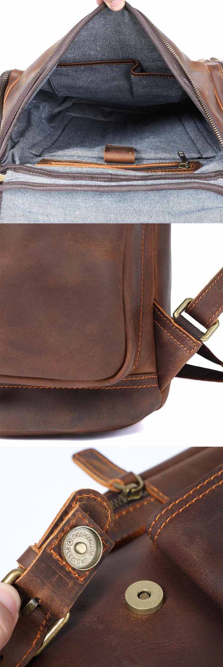 leather backpacks for men