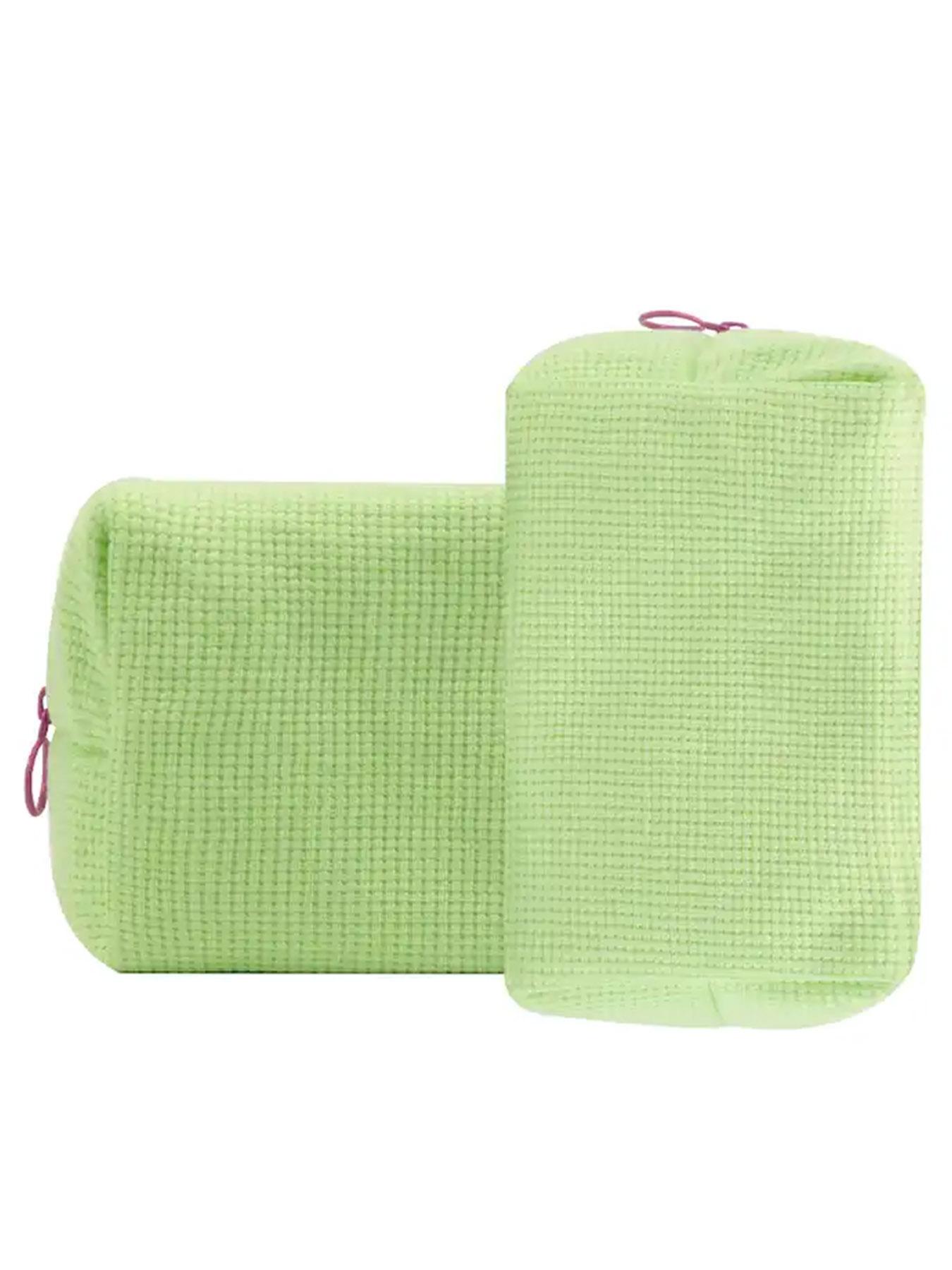 Plain woven makeup bag