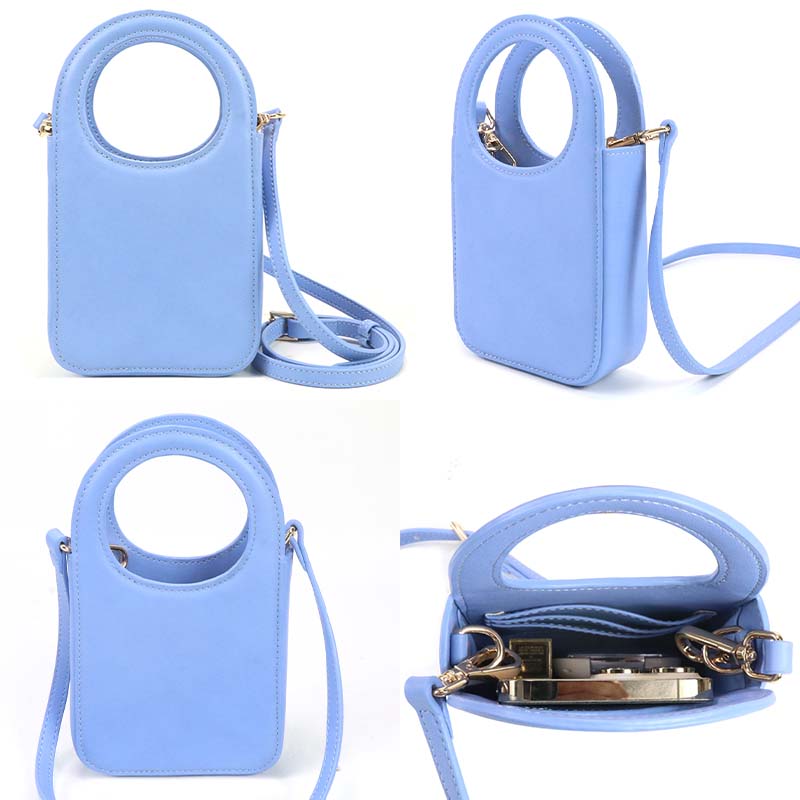 Mini crossbody bag for women in blue