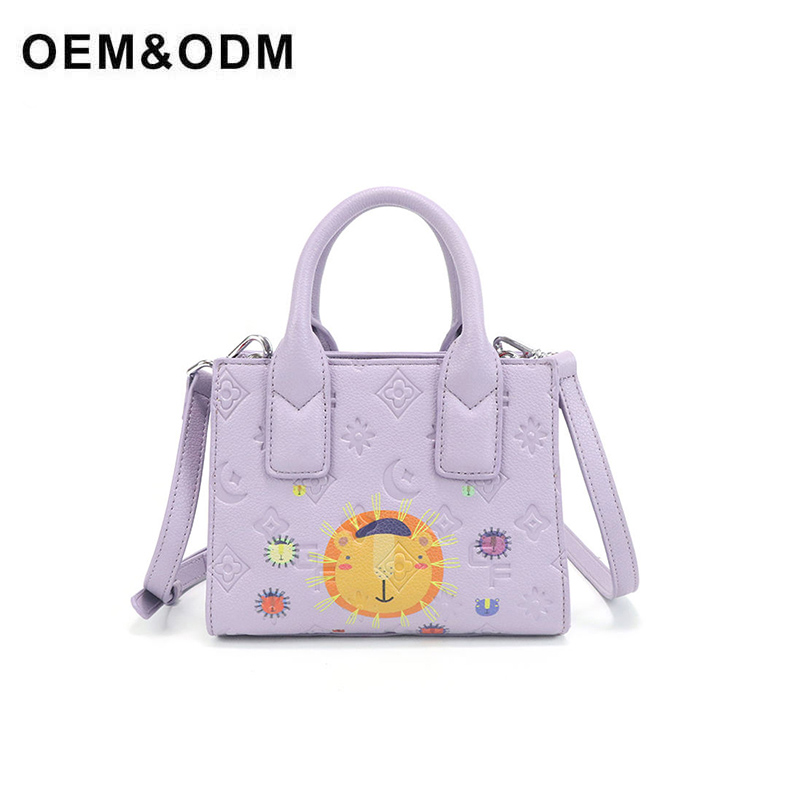 Women Light Purple Printed Small Bag