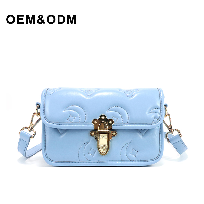 Women's fresh light blue fashion handbag